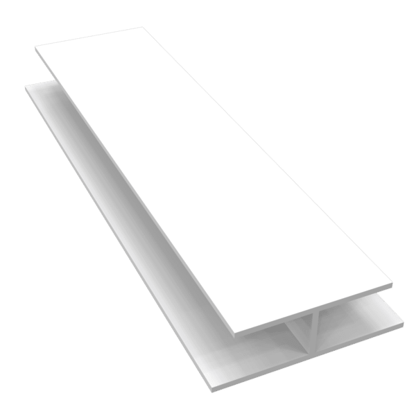 soffit h joint white